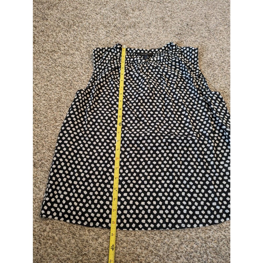 Banana Republic New Blouse Black White Polka Dot Size S Sleeveless. - Picture 4 of 6